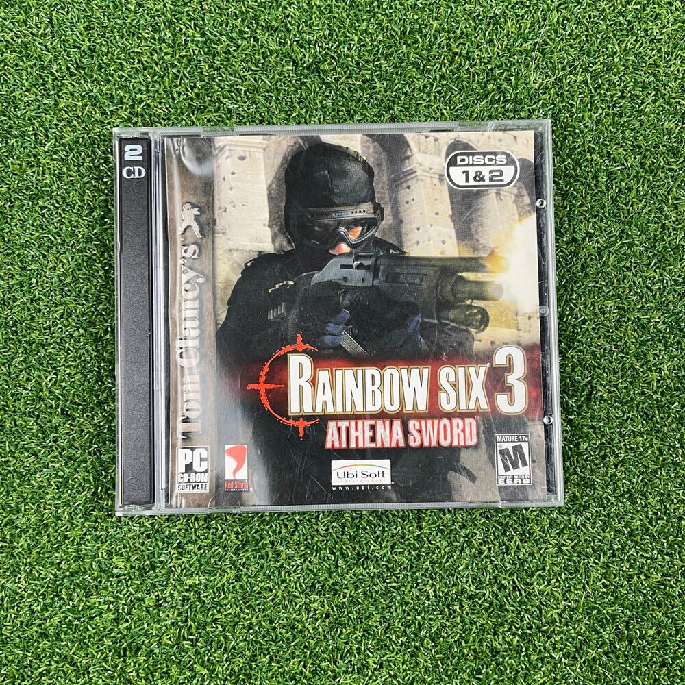 Tom Clancy's Rainbow Six 3: Athena Sword 2 Disc (PC, 2004)